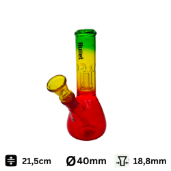 Glass Bong Rasta Farbe 21.5cm